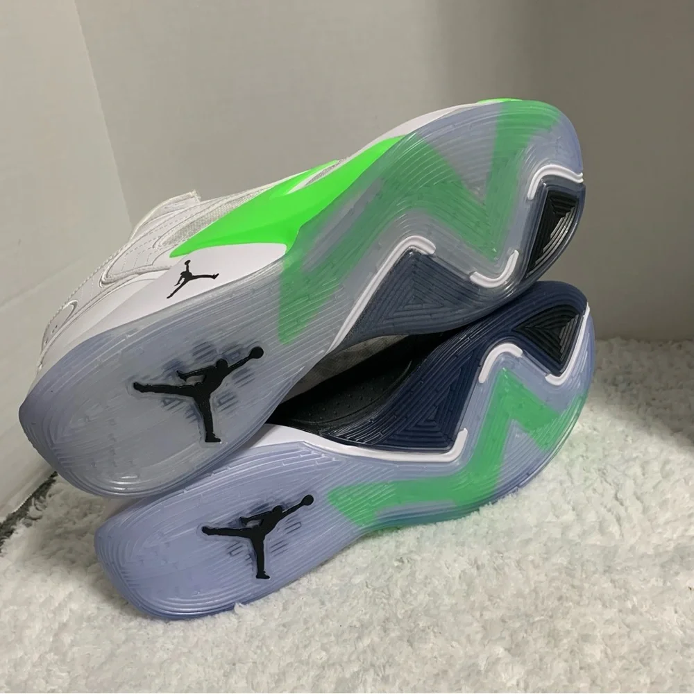 NIKE AIR JORDAN LUKA 2‎ TRICK SHOT MEN'S SHOES WHITE GREEN DX8733-103 size 12